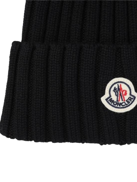 26FW 몽클레어 폼폼 울 비니 L20933B00039 M1131999 BLACK - MONCLER