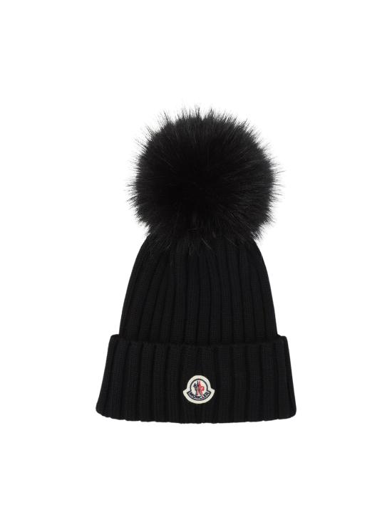 26FW 몽클레어 폼폼 울 비니 L20933B00039 M1131999 BLACK