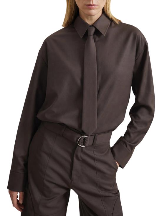26FW 더프랭키샵 셔츠 PERI CHFS22839200 BROWN - THE FRANKIE SHOP