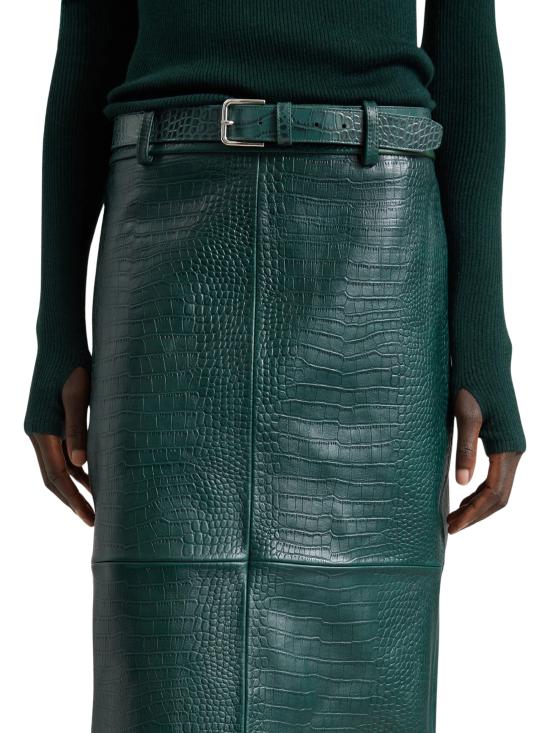 26FW 더프랭키샵 미디 스커트 TANEY SKFS22857443 GREEN - THE FRANKIE SHOP