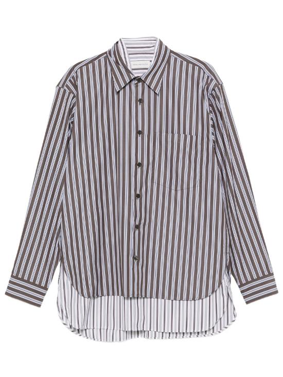 26FW 드리스 반 노튼 반팔 셔츠 0207234023 703 BROWN