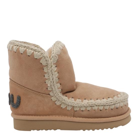 26FW 모우 에스키모 18 글리터 로고 부츠 101050A SAV BEIGE