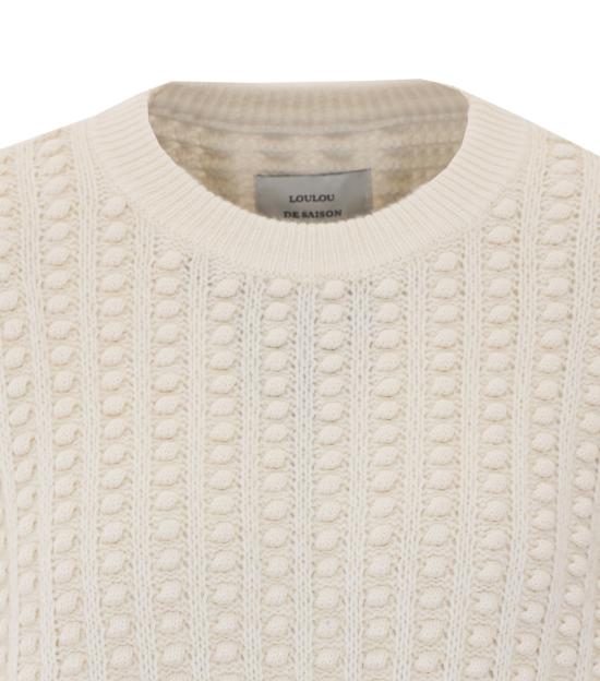 26FW 루루 드 세종 스웨터 ROLF IVORY WHITE - LOULOU DE SAISON
