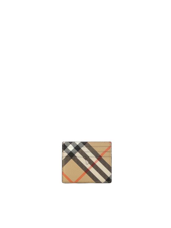 26FW 버버리 체크 샌돈 카드 홀더 월렛 8112305 A2021 SAND - BURBERRY