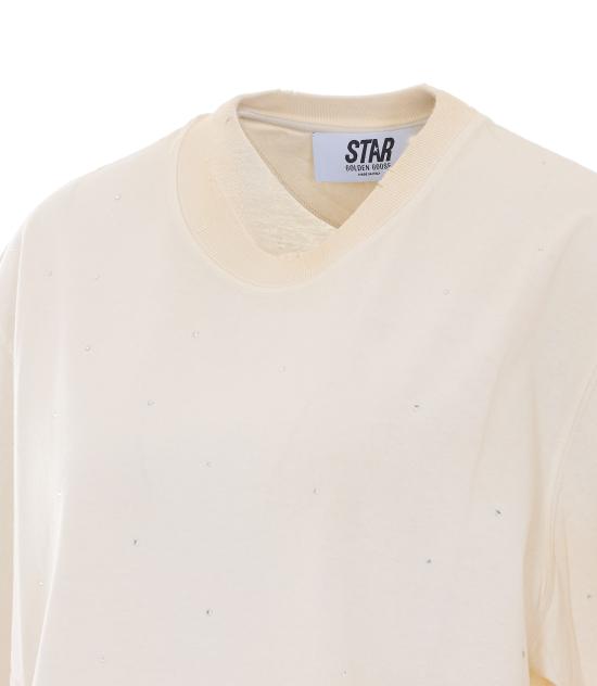26FW 골든구스 반팔 티셔츠 GUP01873 P00242111616 WHITE - GOLDEN GOOSE