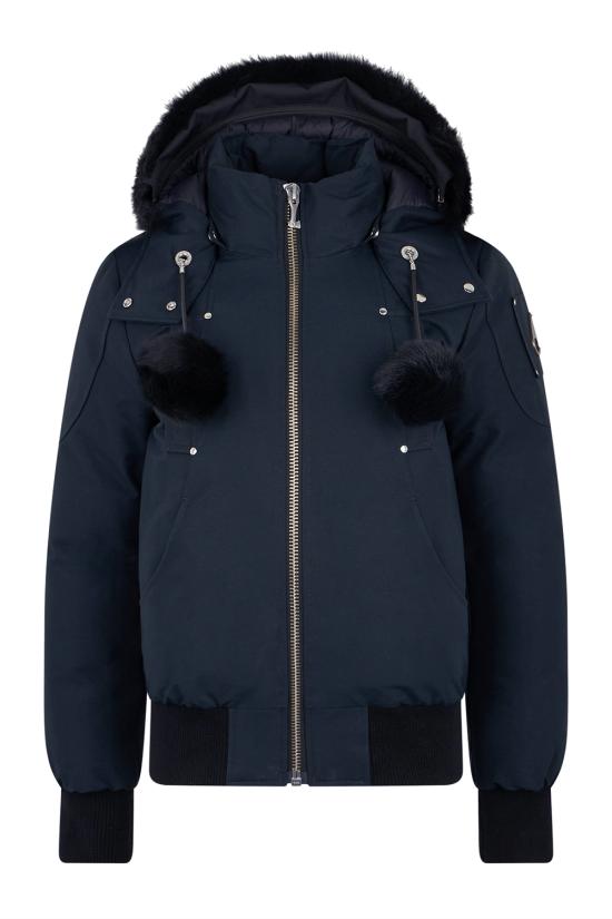 26FW 무스너클 오리지널 데비 시어링 트림 봄버 재킷 M35LB002S 546 NAVY W BLK SH