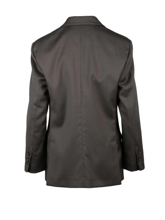 25FW 브루넬로 쿠치넬리 자켓 갈색 울 혼방 라운드 재킷 - BRUNELLO CUCINELLI