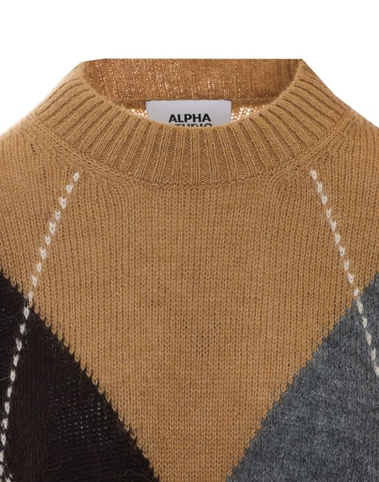26FW 알파스튜디오 스웨터 8550C 2361 BROWN - ALPHA STUDIO