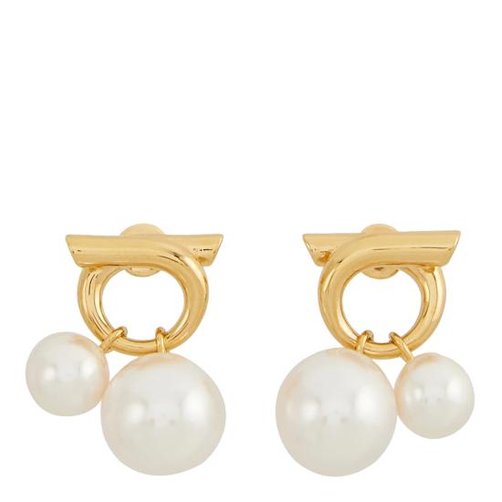 26FW 살바토레 페라가모 이어링 780384 760805ORO GIOVE WHITE GOLD