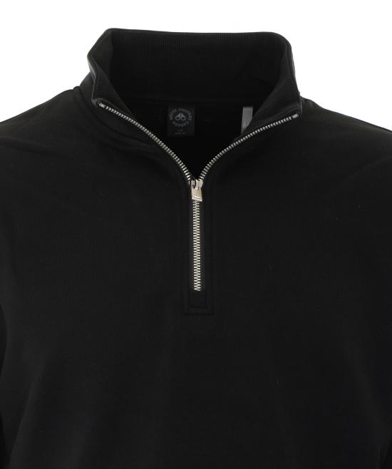 26FW 무스너클 하츠필드 하프집업 스웨트 셔츠 M35MS613 292 BLACK - MOOSE KNUCKLES