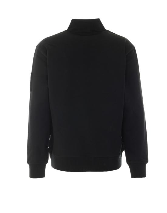 26FW 무스너클 하츠필드 하프집업 스웨트 셔츠 M35MS613 292 BLACK - MOOSE KNUCKLES