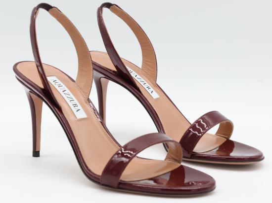 26FW 아쿠아주라 샌들 SNUMIDS0 PATMLT MERLOT - AQUAZZURA