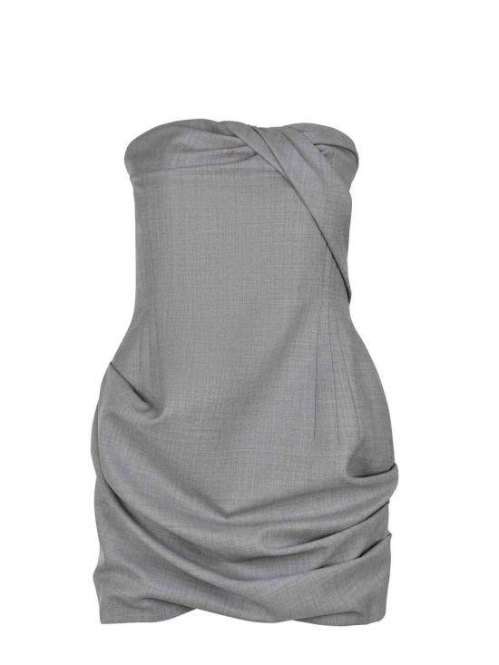 25FW 마그다뷰트림 미디 원피스 248925 GREY