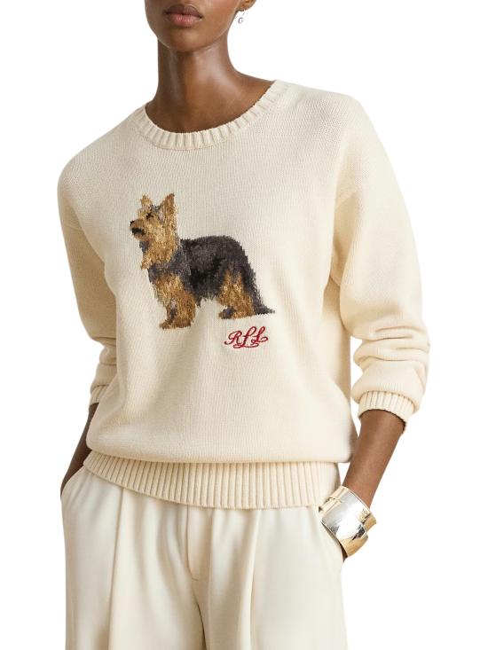 26FW 랄프 로렌 스웨터 200B27841 001 WHITE - RALPH LAUREN