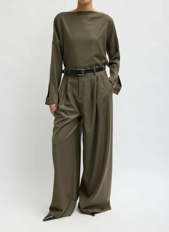  티비 블라우스 F226CF7031 GREEN - TIBI