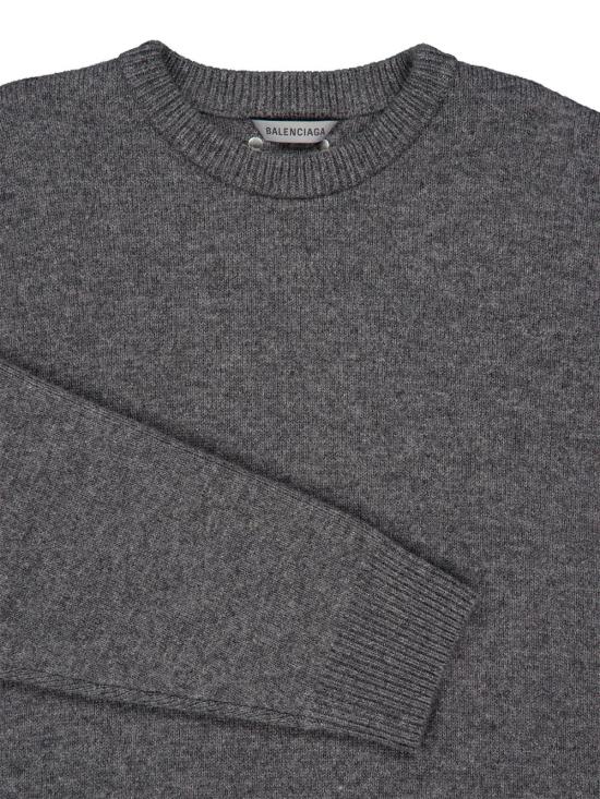 26FW 발렌시아가 스웨터 A0093V T16751100 ANTHRACITE - BALENCIAGA