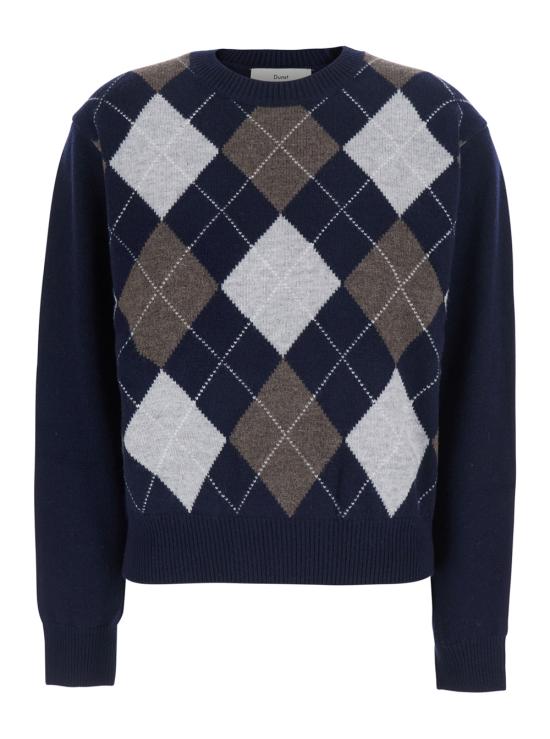 26FW 던스트 긴팔 티셔츠 UDSW6C116N2NAVY Blu