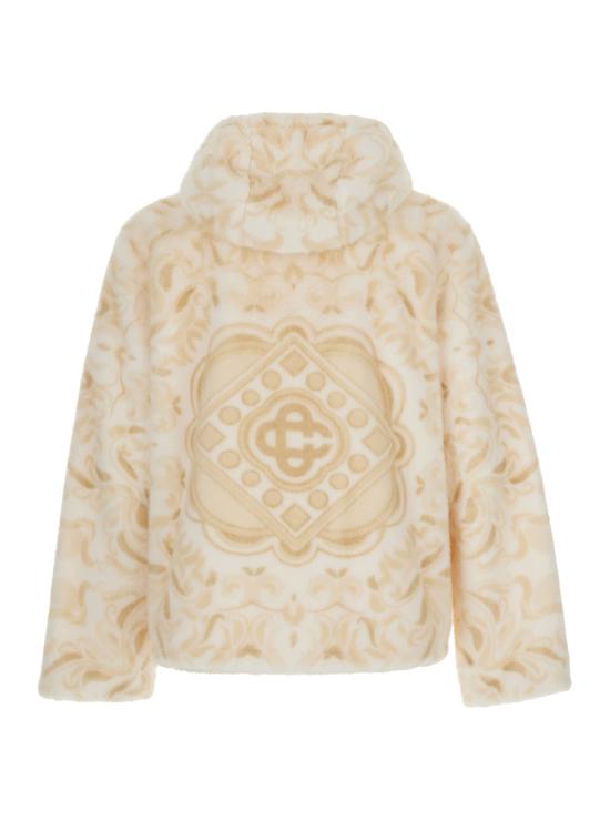 26FW 카사블랑카 자켓 MAW26OT25301FAUXFUR Beige - CASABLANCA