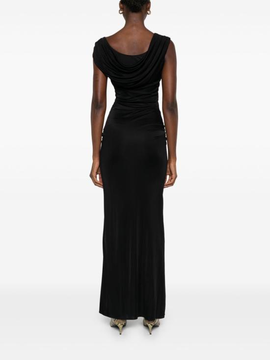 26FW 베르사체 미디 원피스 10204241A12497 1B000 BLACK - VERSACE