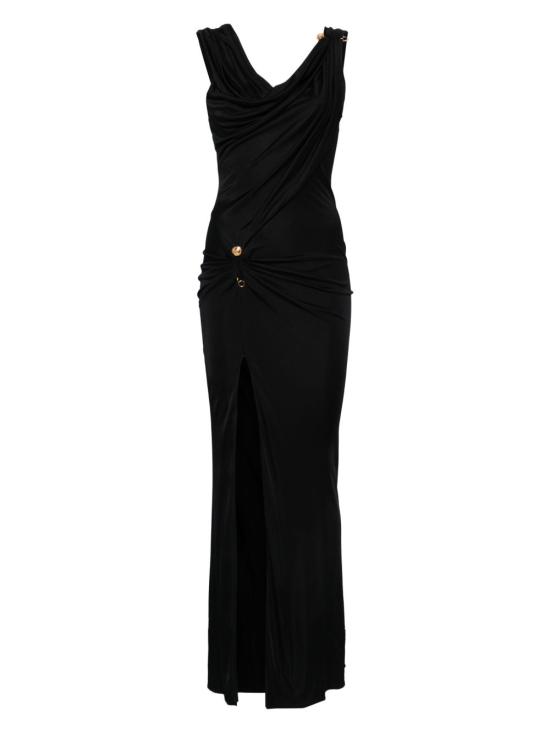 26FW 베르사체 미디 원피스 10204241A12497 1B000 BLACK