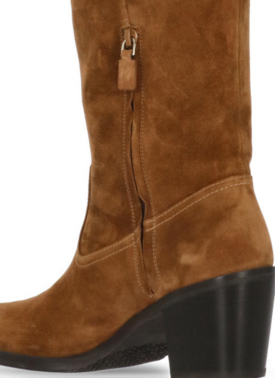 26FW 스튜어트 와이츠먼 부츠 TATE BOOT Sport Suede Stackeddoe BROWN - STUART WEITZMAN