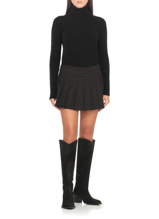 26FW 스튜어트 와이츠먼 부츠 TATE BOOT Sport Suede StackedBlack - STUART WEITZMAN