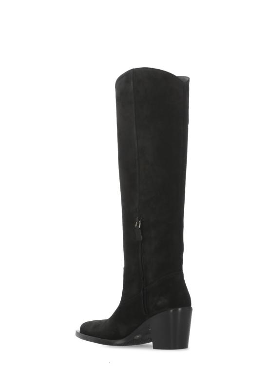 26FW 스튜어트 와이츠먼 부츠 TATE BOOT Sport Suede StackedBlack - STUART WEITZMAN