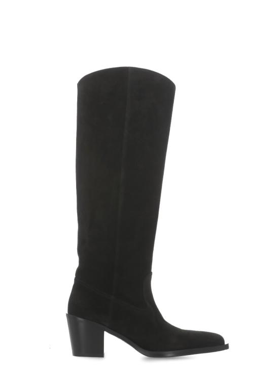 26FW 스튜어트 와이츠먼 부츠 TATE BOOT Sport Suede StackedBlack - STUART WEITZMAN