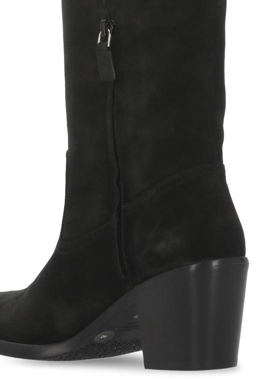 26FW 스튜어트 와이츠먼 부츠 TATE BOOT Sport Suede StackedBlack - STUART WEITZMAN
