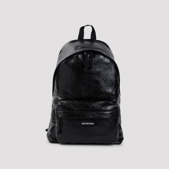26FW 발렌시아가 로고 패치 익스플로러 백팩 503221 1VG07 1000 BLACK - BALENCIAGA