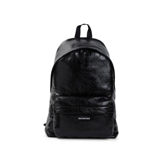 26FW 발렌시아가 로고 패치 익스플로러 백팩 503221 1VG07 1000 BLACK - BALENCIAGA