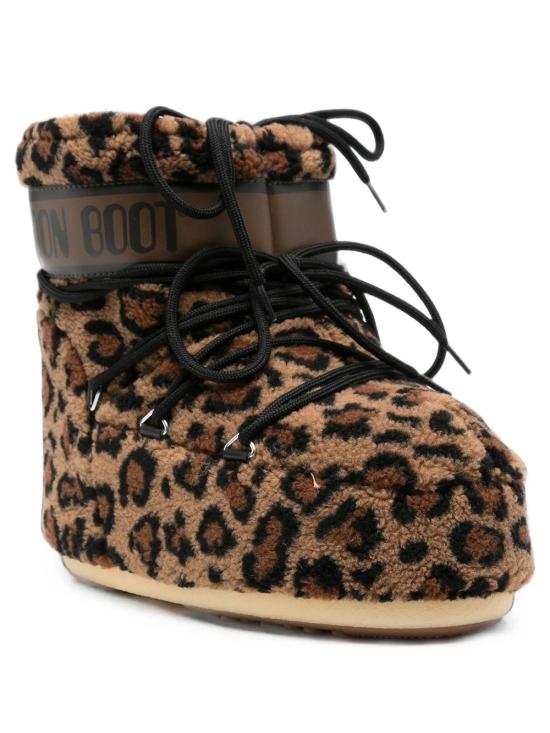 26FW 문부츠 아이콘 나일론 로우 부츠 80D1409960 MM21 LEOPARD - MOON BOOT