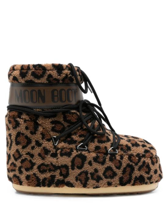 26FW 문부츠 아이콘 나일론 로우 부츠 80D1409960 MM21 LEOPARD