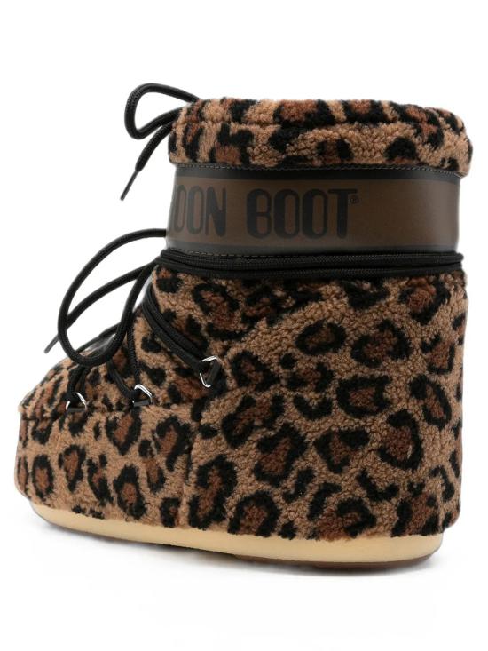 26FW 문부츠 아이콘 나일론 로우 부츠 80D1409960 MM21 LEOPARD - MOON BOOT
