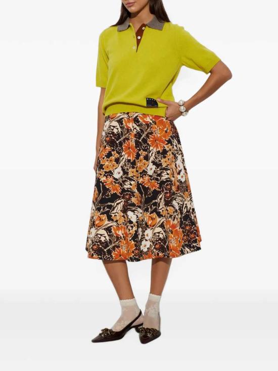 26FW 마르니 스커트 GOMA0862A0UTC722 EBR40 MARIGOLD - MARNI