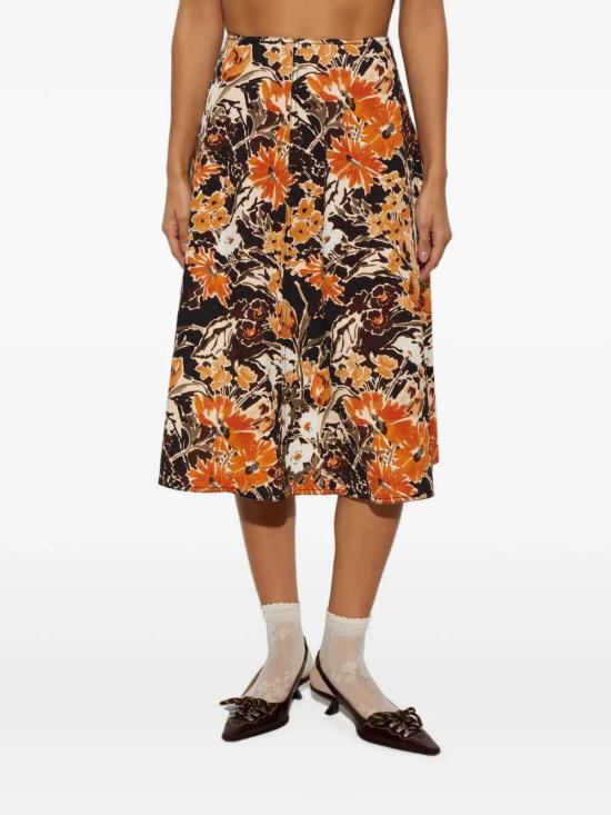 26FW 마르니 스커트 GOMA0862A0UTC722 EBR40 MARIGOLD - MARNI