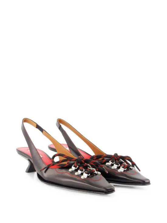 26FW 마르니 슈즈 PUMS017404P3852 ZO285 BLACK RED - MARNI