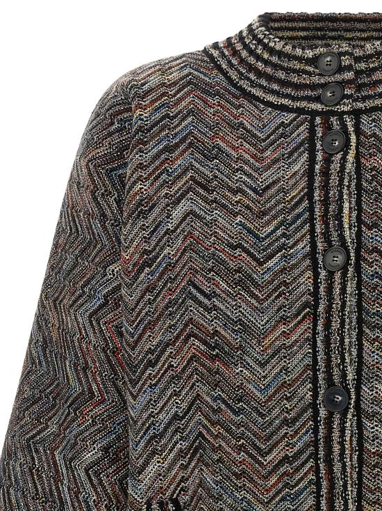 26FW 미소니 패딩 쉐브론 니트 봄버 재킷  재킷 멀티컬러 - MISSONI