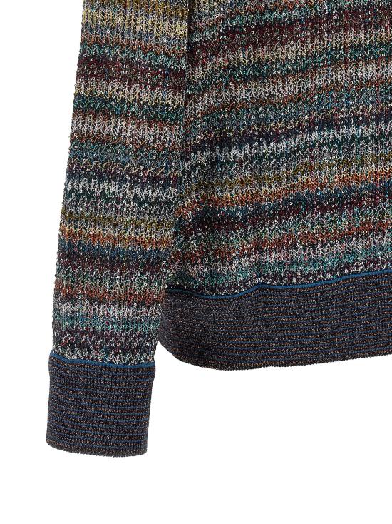 26FW 미소니 폴로 티셔츠 라메 얀 셔츠 폴로 멀티컬러 - MISSONI