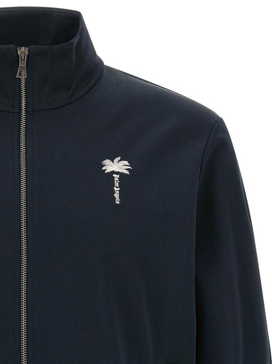 26FW 팜앤젤스 긴팔 티셔츠 야자수 무늬 스웨트셔츠 (파란색) - PALM ANGELS