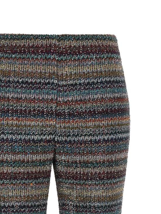 26FW 미소니 스트레이트 팬츠 그리스 패턴 직조 바지 (다채로운 색상) - MISSONI