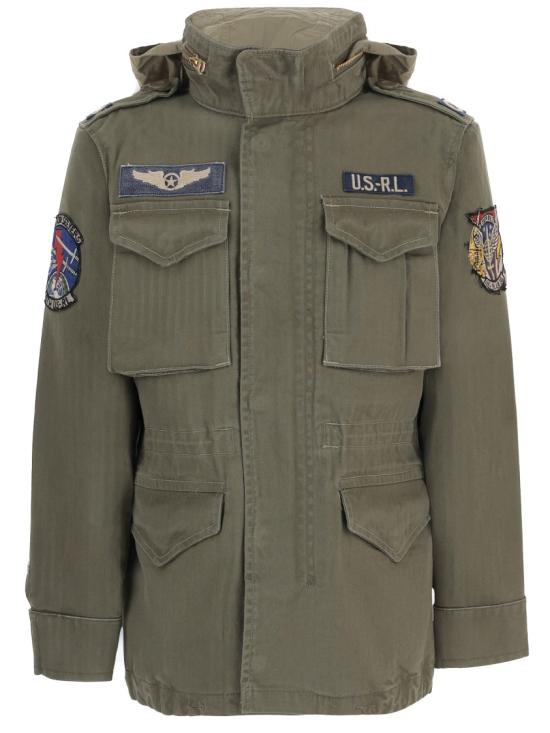 26FW 폴로 랄프로렌 로고 아이코닉 밀리터리 자켓 710961616001 Green