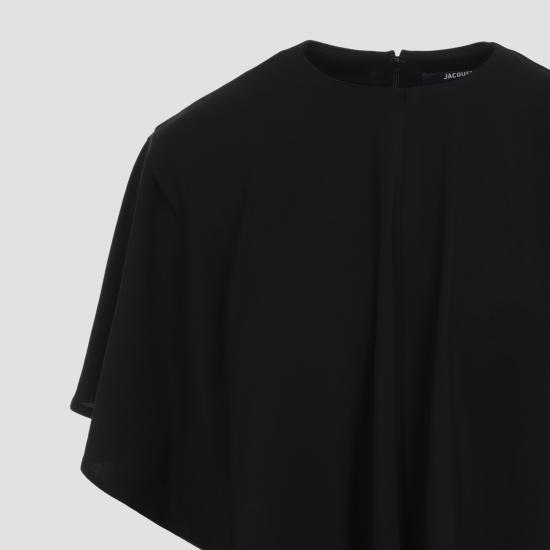 26FW 자크뮈스 반팔 티셔츠 TOW00935AJ00309 990 BLACK - JACQUEMUS