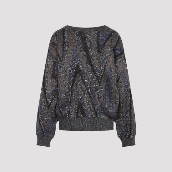 26FW 미소니 스웨터 DS26WM1GBK01LY S91U7 BLACK - MISSONI