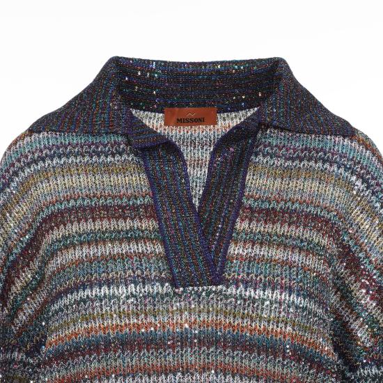 26FW 미소니 반팔 티셔츠 DS26WN34BC006Q SMSQW MULTICOLOUR - MISSONI
