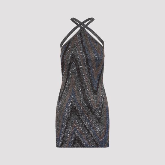 26FW 미소니 미디 원피스 DS26WG4IBK01LY S91U7 BLACK - MISSONI