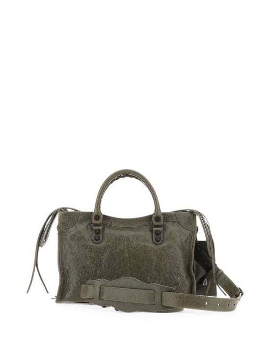 26FW 발렌시아가 르 시티 백 스몰 8657622ACFH3258 Olive green - BALENCIAGA
