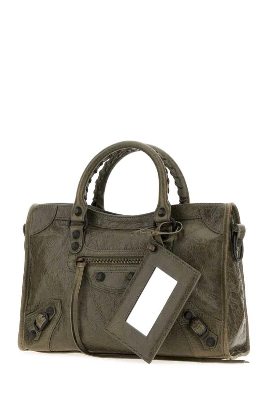 26FW 발렌시아가 르 시티 백 스몰 8657622ACFH3258 Olive green - BALENCIAGA