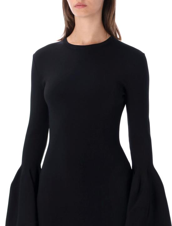26FW 스텔라 맥카트니 미디 원피스 6K12603S26621000 BLACK - STELLA MCCARTNEY