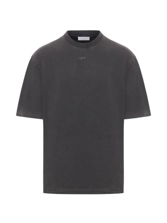 26FW 오프화이트 반팔 티셔츠 OMAA120F26JER00T 001 VNTGBLACK - OFF WHITE